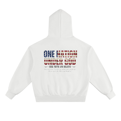 One Nation Under God Essential Heavyweight Fleece Hoodie