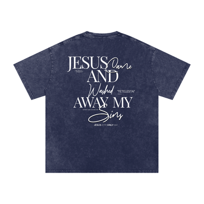 Washed By His Blood Oversized Tee