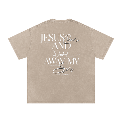 Washed By His Blood Oversized Tee