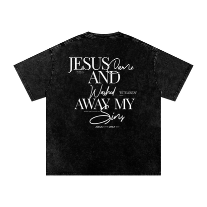 Washed By His Blood Oversized Tee