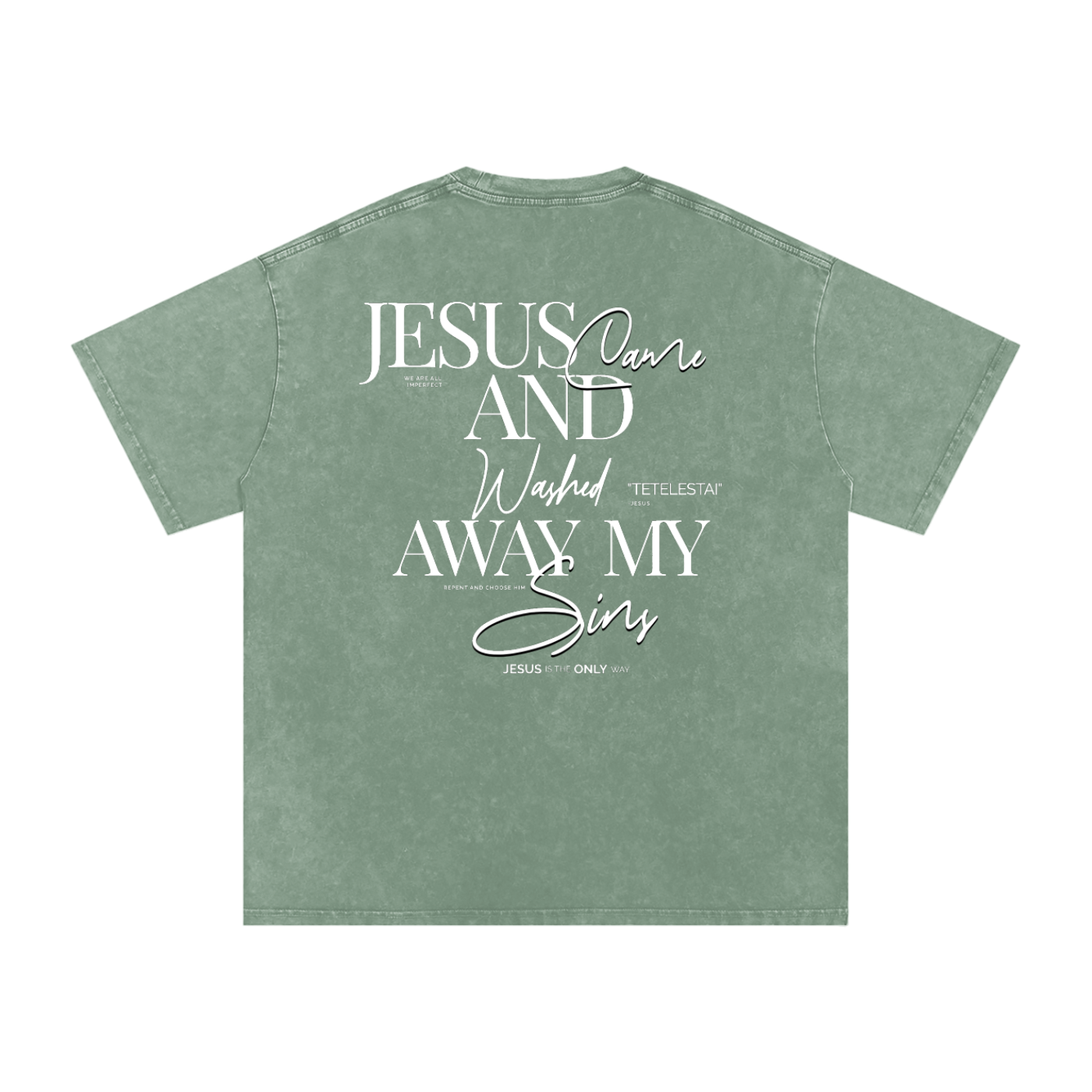 Washed By His Blood Oversized Tee